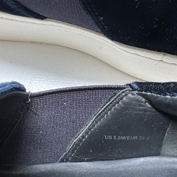 Vince Warren Blue Velvet Platform Slip On Sneaker - Picture 8 of 9